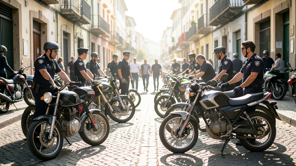 Intendencia de Policía retiene 10 motos en Portete por inconsistencias en chasis